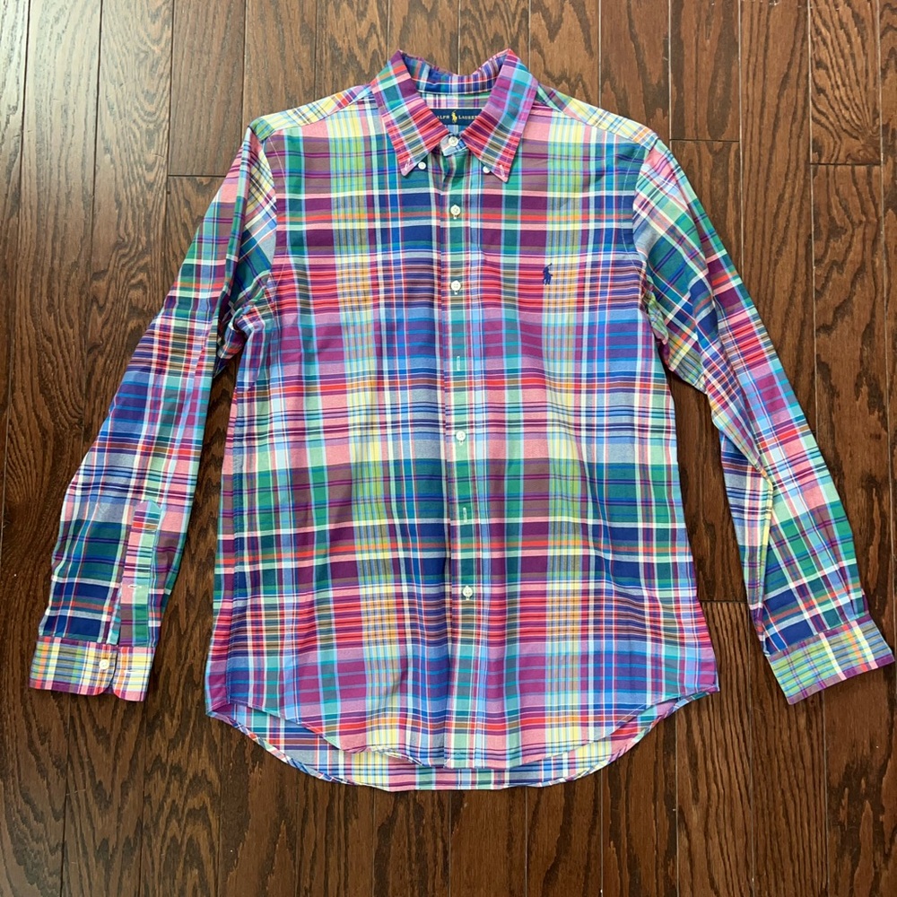 Ralph Lauren Dress Shirt - Size Large - Multi colored